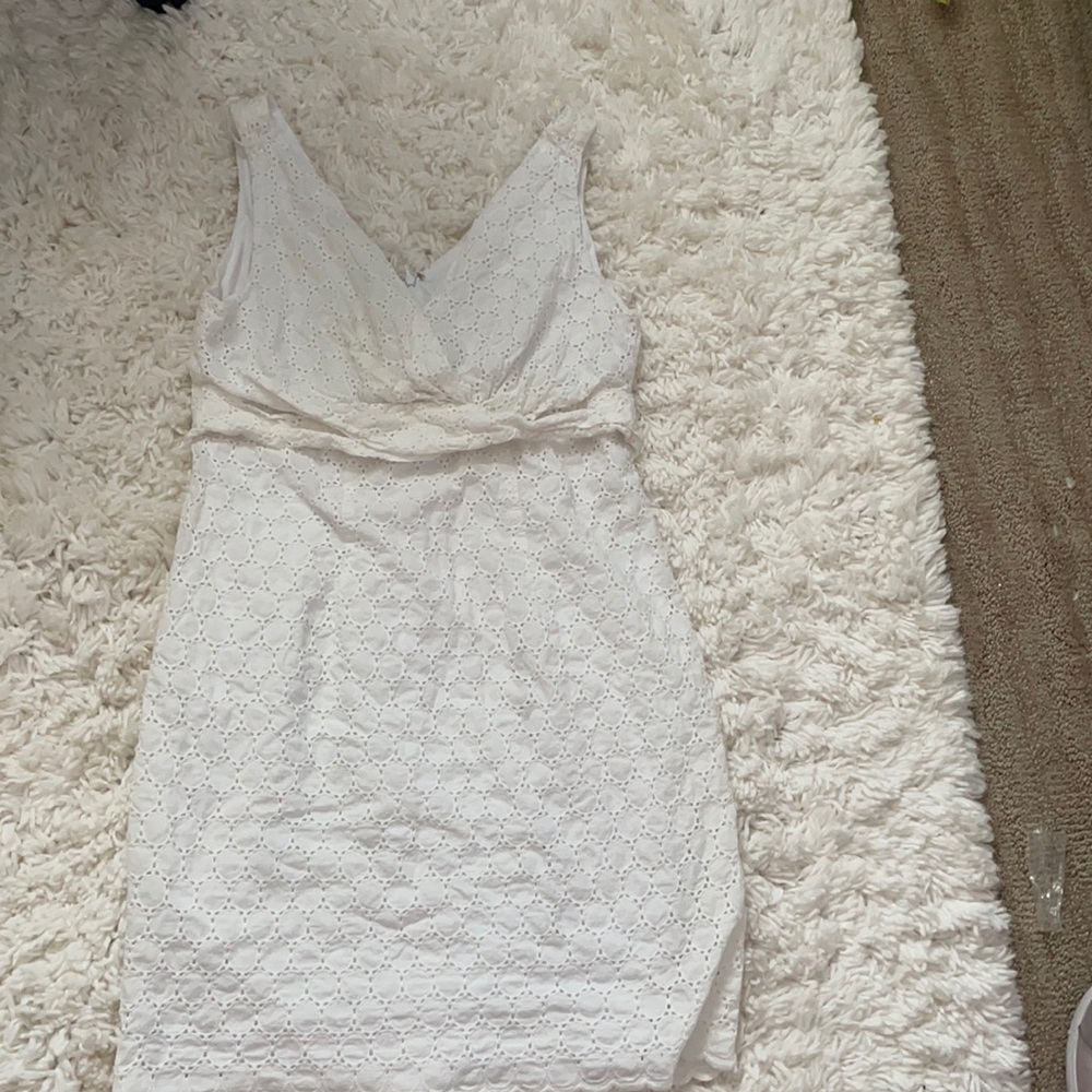 size 10 white dress